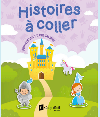 Histoire à coller - Princesses et Chevaliers