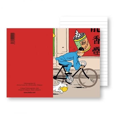 Carnet de notes Tintin - Vélo