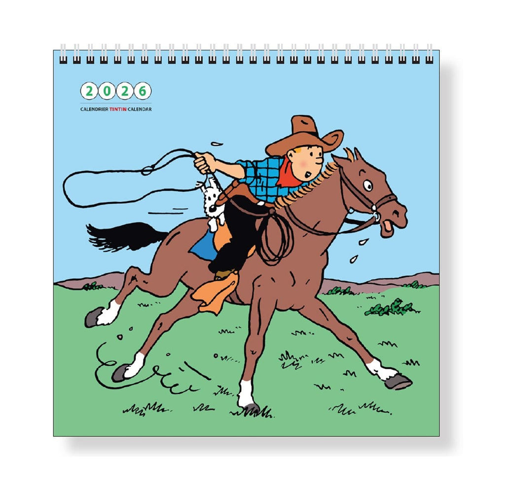 Calendrier mural Tintin 2026