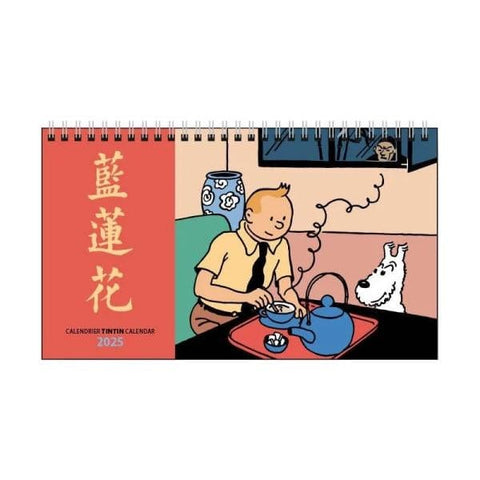 Calendrier de bureau Tintin 2025