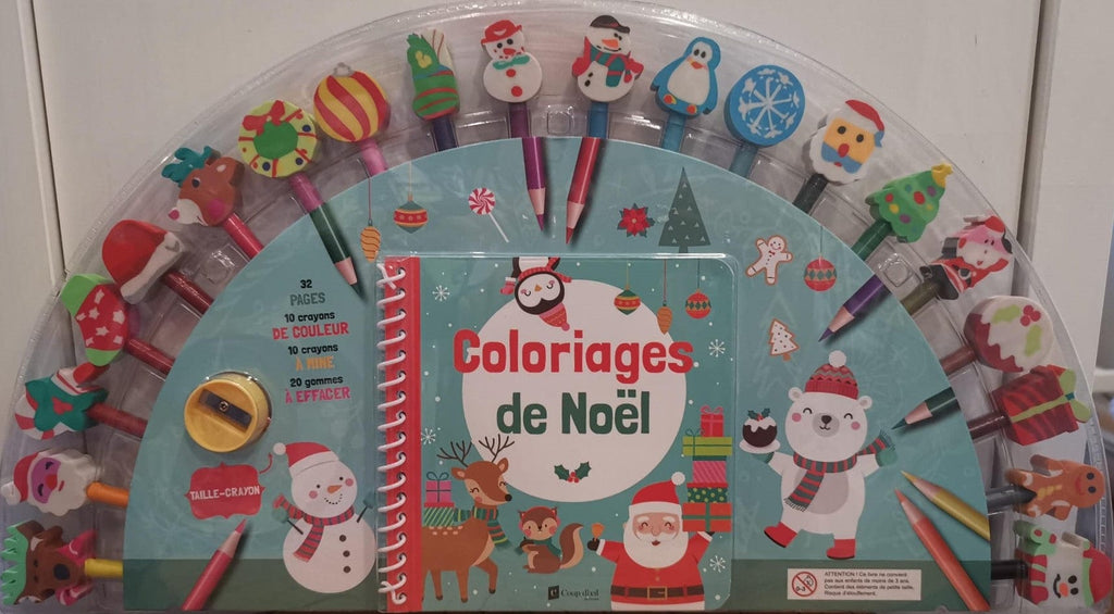 Coloriages de Noël avec 20 crayons