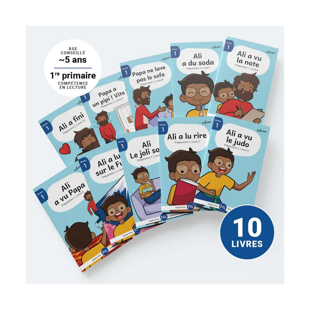 Ensemble Facile à lire  - Préparation 1 - série de 10 livres