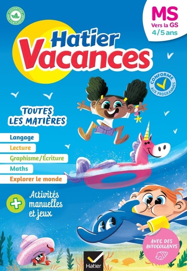 Hatier Vacances - de la Moyenne Section vers la Grande Section (4/5 ans)
