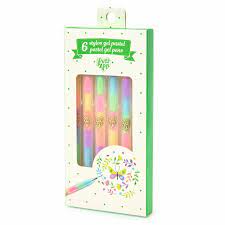 6 stylos gel pastel