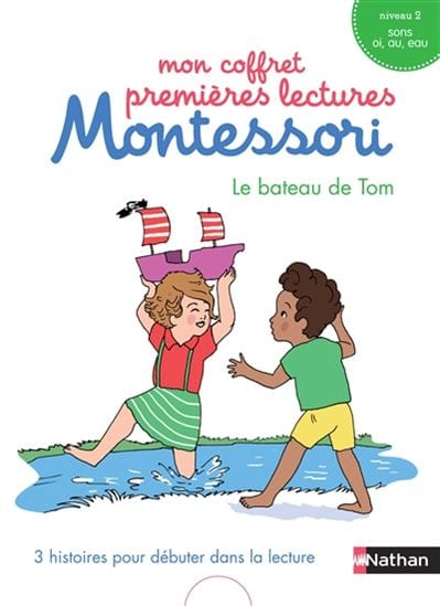 Mon coffret premières lectures Montessori : Le Bateau de Tom - niveau 2