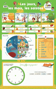 Ardoises - Les jours, les mois, les saisons