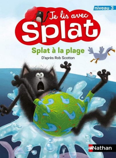 Je lis avec Splat - niveau 3 - Splat à la plage