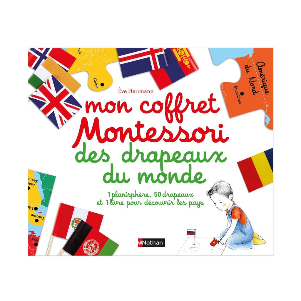 Mon coffret Montessori - des drapeaux du monde