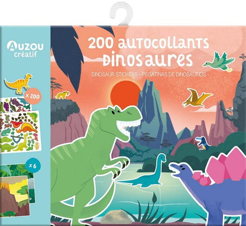 200 autocollants Dinosaures