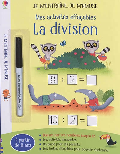 Je m'entraîne, je m'amuse - Mes activités effaçables - La division