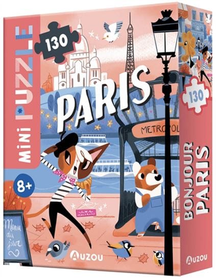 Mini puzzle 130 pièces Bonjour Paris