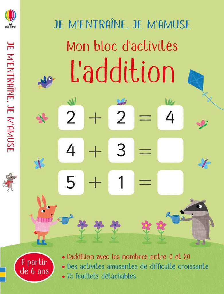 Je m'entraîne, je m'amuse - Mon bloc d'activités - L'addition