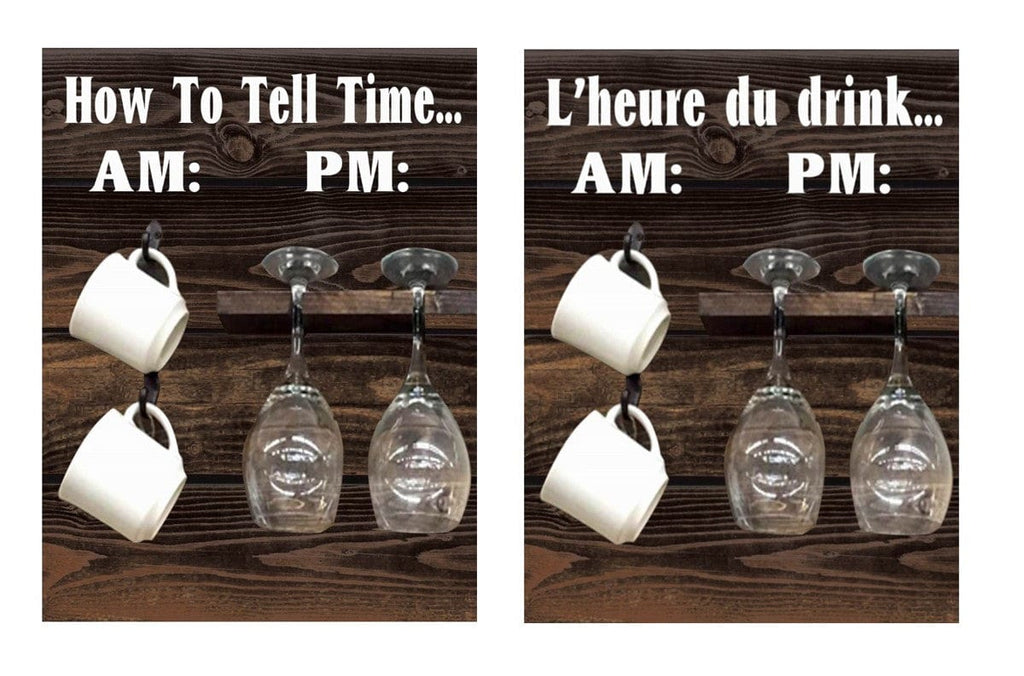 Affiche bilingue - L'heure du drink...