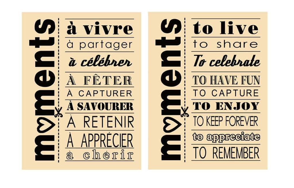 Affiche bilingue - Moments à...