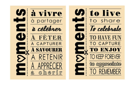 Affiche bilingue - Moments à...