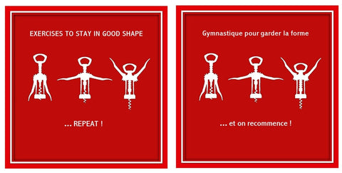 Affiche bilingue - Gymnastique pour garder la forme