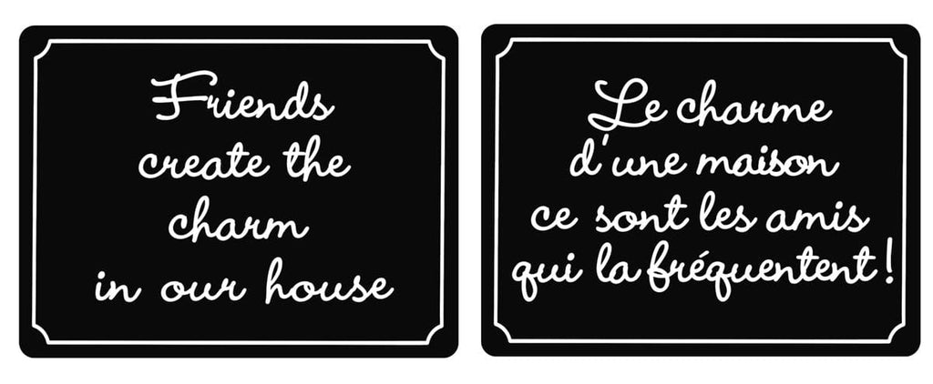 Affiche bilingue - Le charme d'une maison...