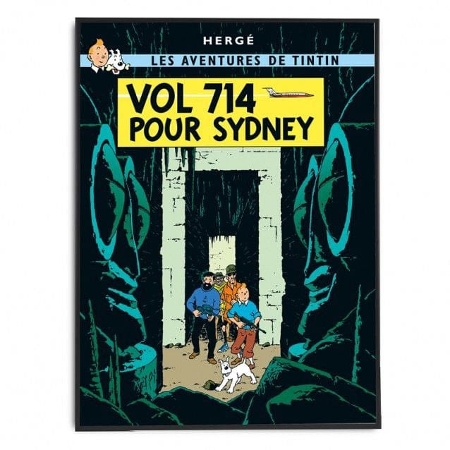 Carte postale - couverture Tintin Vol 714