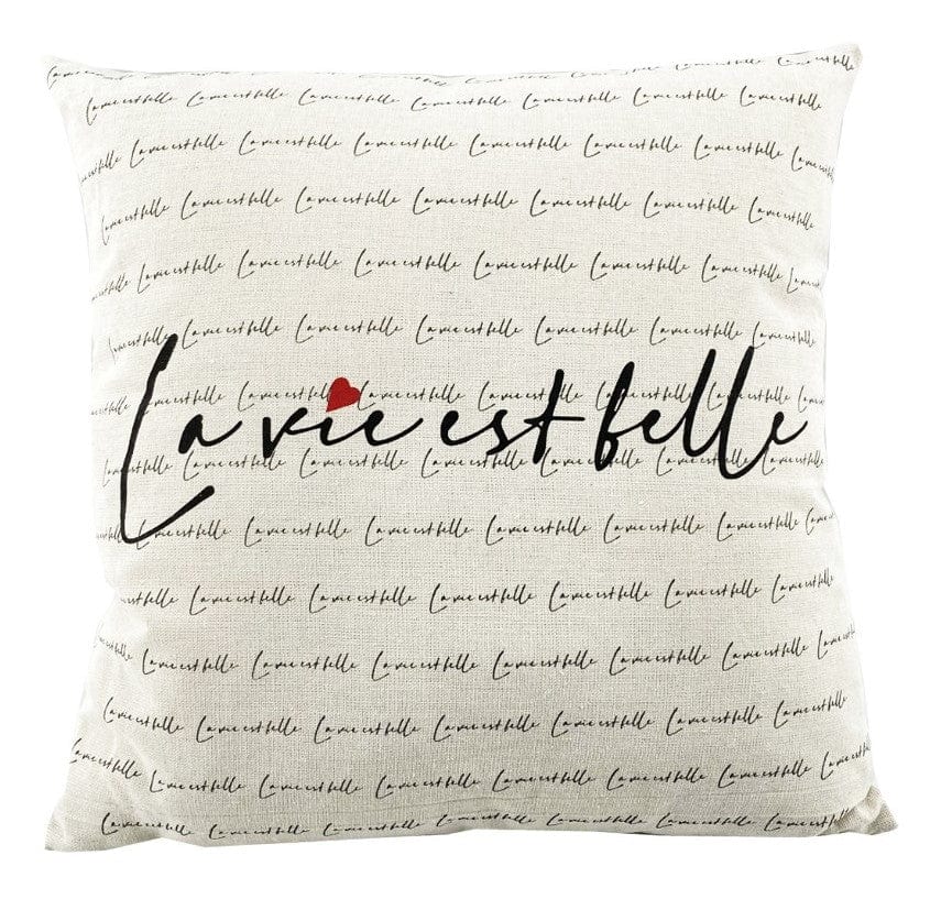 Coussin - La vie est belle
