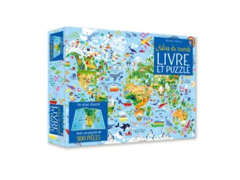 Livre et puzzle - Atlas du Monde