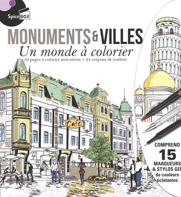 Monuments & villes - Un monde à colorier