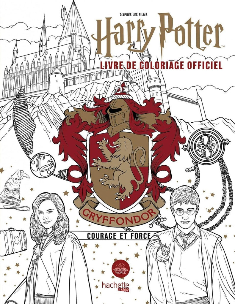 Livre de coloriage Harry Potter officiel - Gryffondor