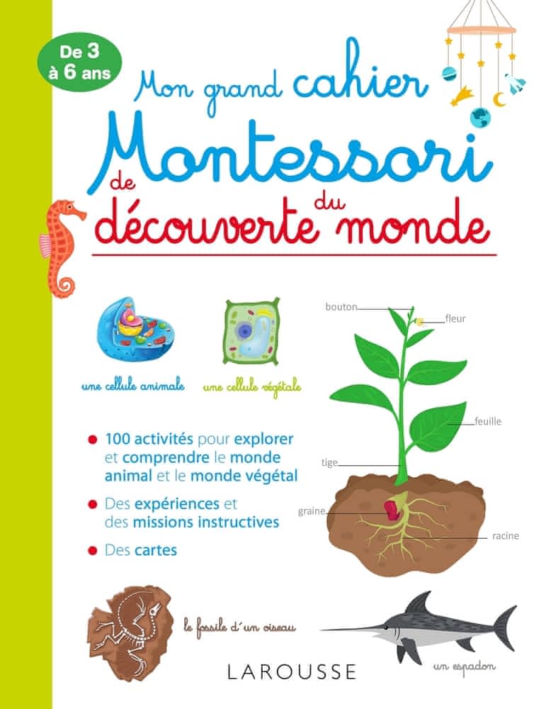 Mon grand cahier Montessori de découverte du monde