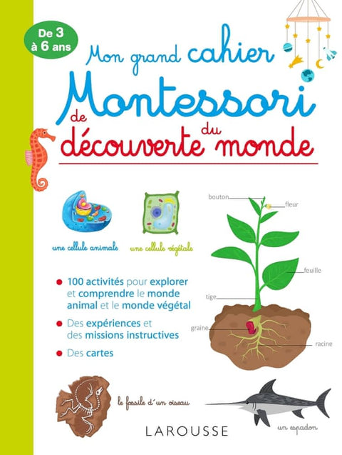 Mon grand cahier Montessori de découverte du monde