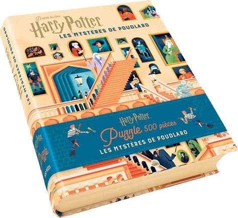 Harry Potter, les Mystères de Poudlard - Coffret avec un puzzle de 500 pièces