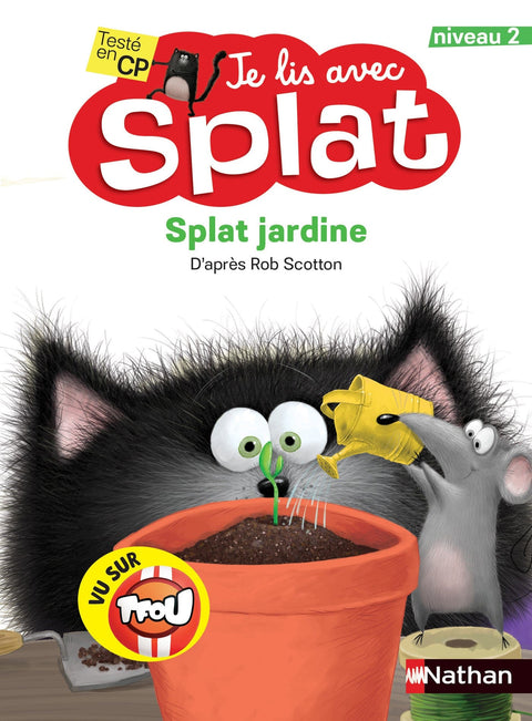 Je lis avec Splat - niveau 2 - Splat jardine