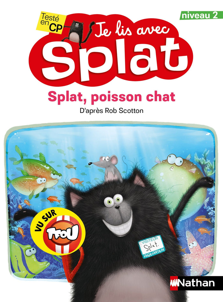 Je lis avec Splat - niveau 2 - Splat, poisson-chat