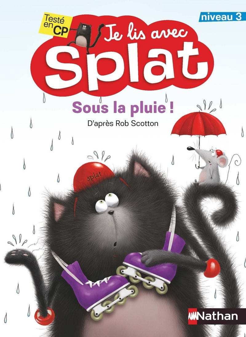 Je lis avec Splat - niveau 3 - Sous la pluie!