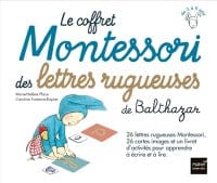 Le coffret Montessori des lettres rugueuses de Balthazar