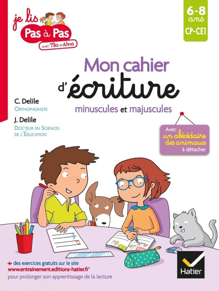 Pas à pas - Mon cahier d'écriture minuscules et majuscules