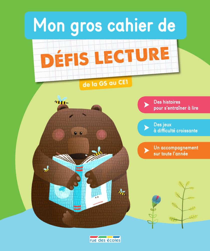 Mon gros cahier de défis lecture (de la GS au CE1)