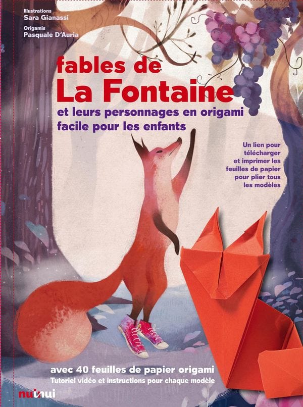 Fables de La Fontaine et leurs personnages en origami facile pour les enfants