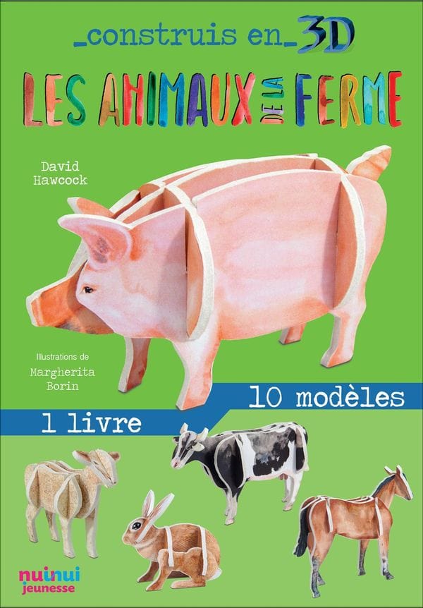 Construis en 3D - Les animaux de la ferme