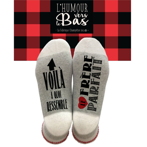 Chaussettes - Voilà à quoi ressemble, le frère parfait - Taille L