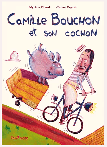 Camille Bouchon et son cochon