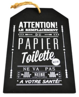 Panneau à suspendre - Attention