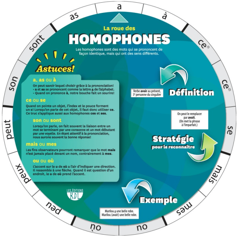La roue des homophones