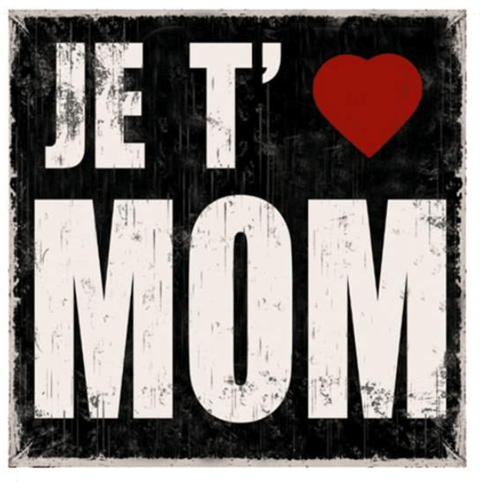 Affiche réversible bilingue - Mom