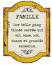 Affiche réversible bilingue - Famille