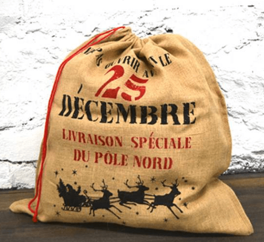 Sac cadeau - Ne pas ouvrir avant le 25 décembre (bilingue)