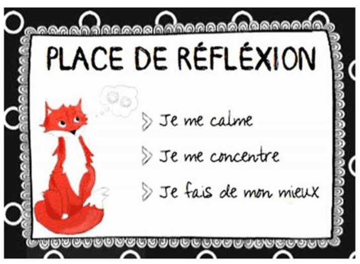 Affiche réversible bilingue - Place de réflexion