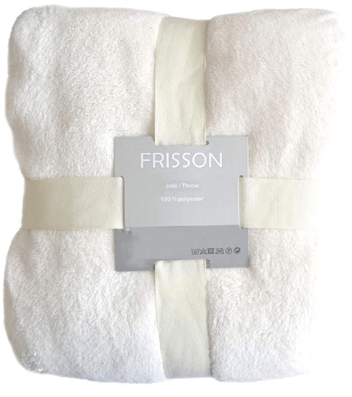 Couverture molleton - crème