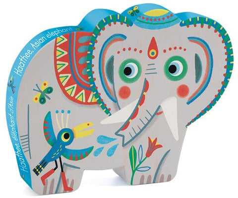 Puzzle silhouette - Haathee, l'éléphant d'Asie - 24 pièces