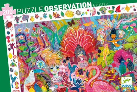 Puzzle observation - Carnaval de Rio - 200 pièces