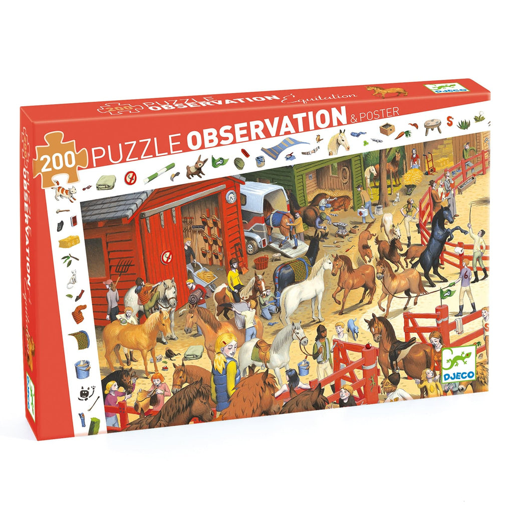 Puzzle observation - Équitation - 200 pièces