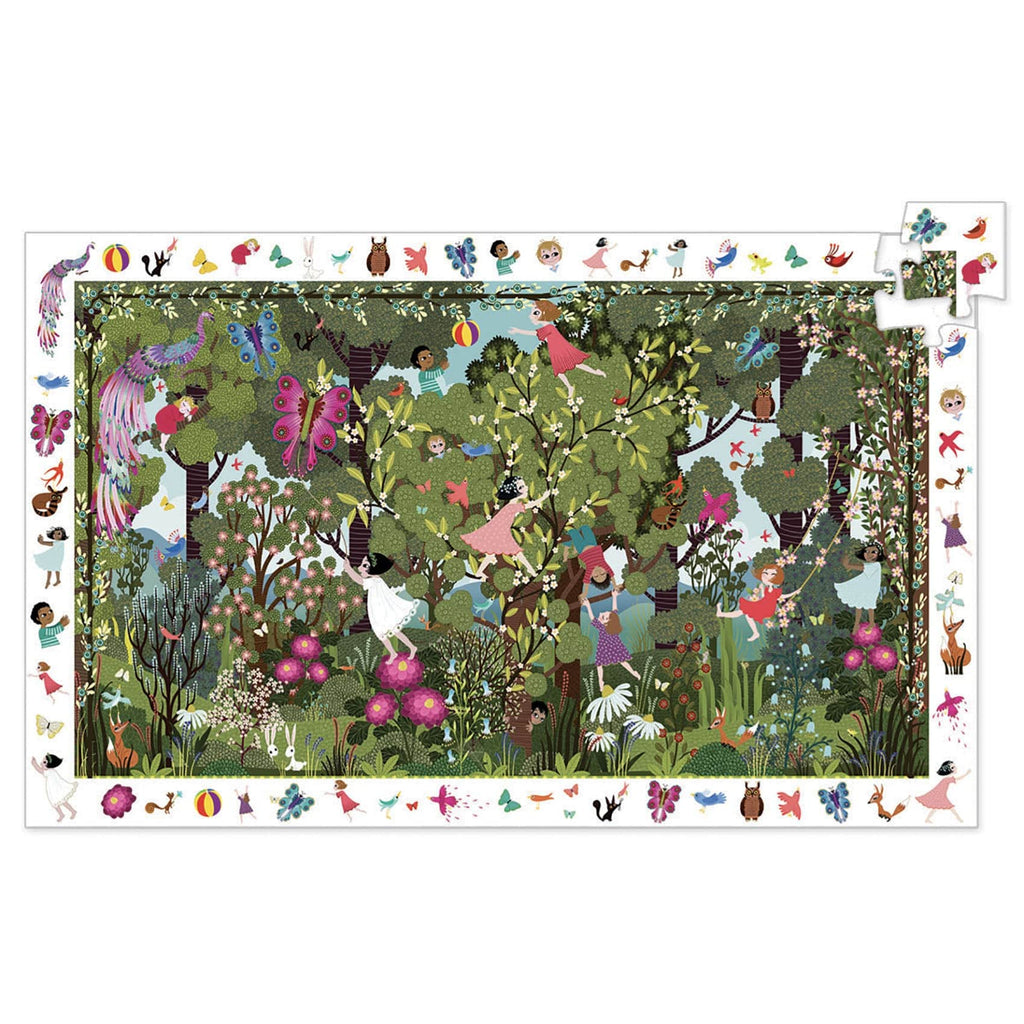 Puzzle d'observation - Jeux au jardin - 100 pièces